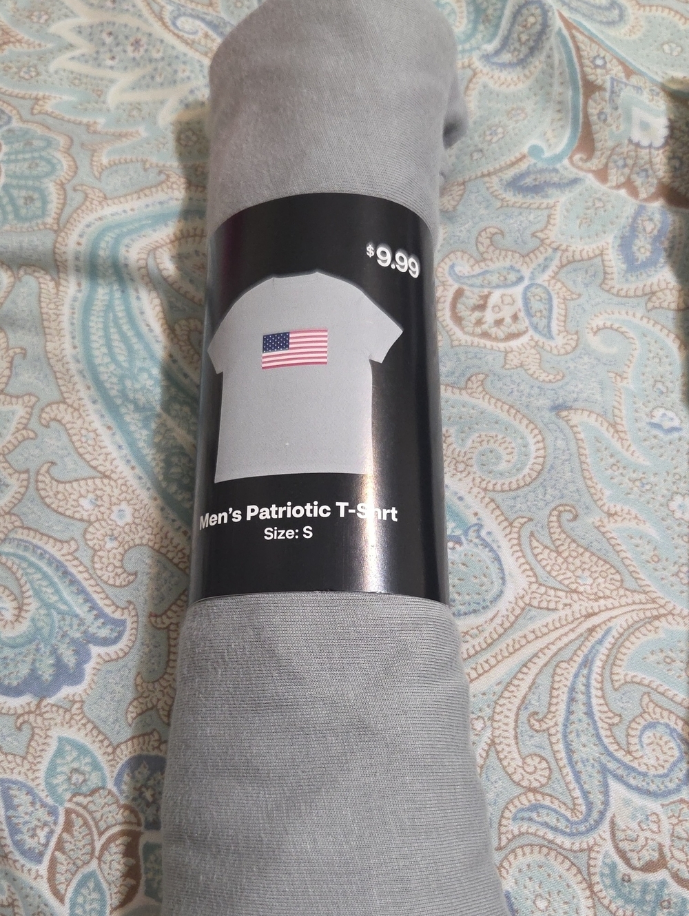 Men's Patriotic Short Sleeve Tee - Gray